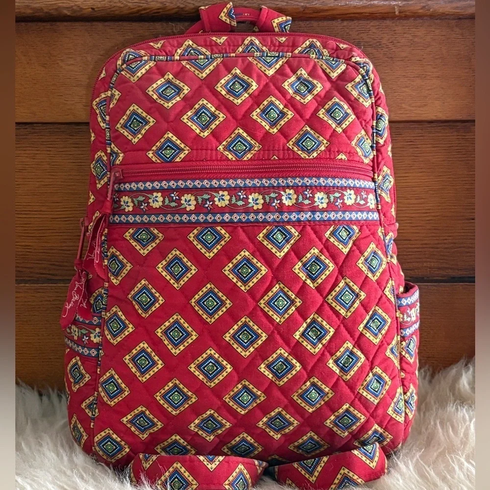 Vera Bradley ‘Bancroft Flowering Paisley Goji Berry’ Mini Backpack